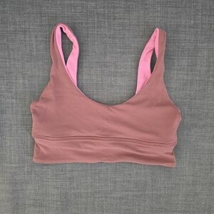 lululemon athletica ALIGN Pink/Maroon Reversible Sports Bra